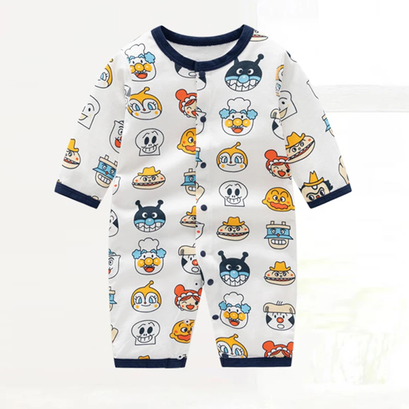 Baby Clothes Pure Cotton Newborn Baby Cartoon Clothes One Pieces Romper Infant Boys Girls Long Sleeve Jumpsuits