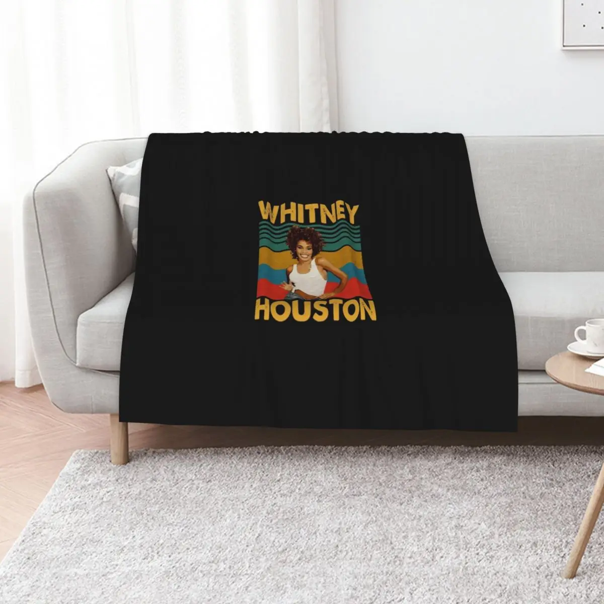 

Vintage Gift Whitney Diva 80s Houston Essential Throw Blanket Decorative Sofa warm for winter Soft Plush Plaid Bed Blankets