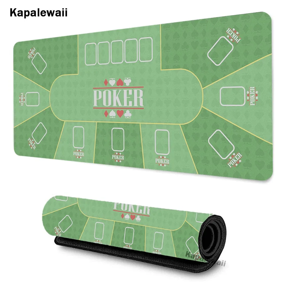 Green Poker podkładka pod mysz komputerową podkładka pod mysz gamingową komputer duża podkładka pod mysz Gamer XXL Mause dywan PC podkład na biurko klawiatura komputerowa Run 90x40