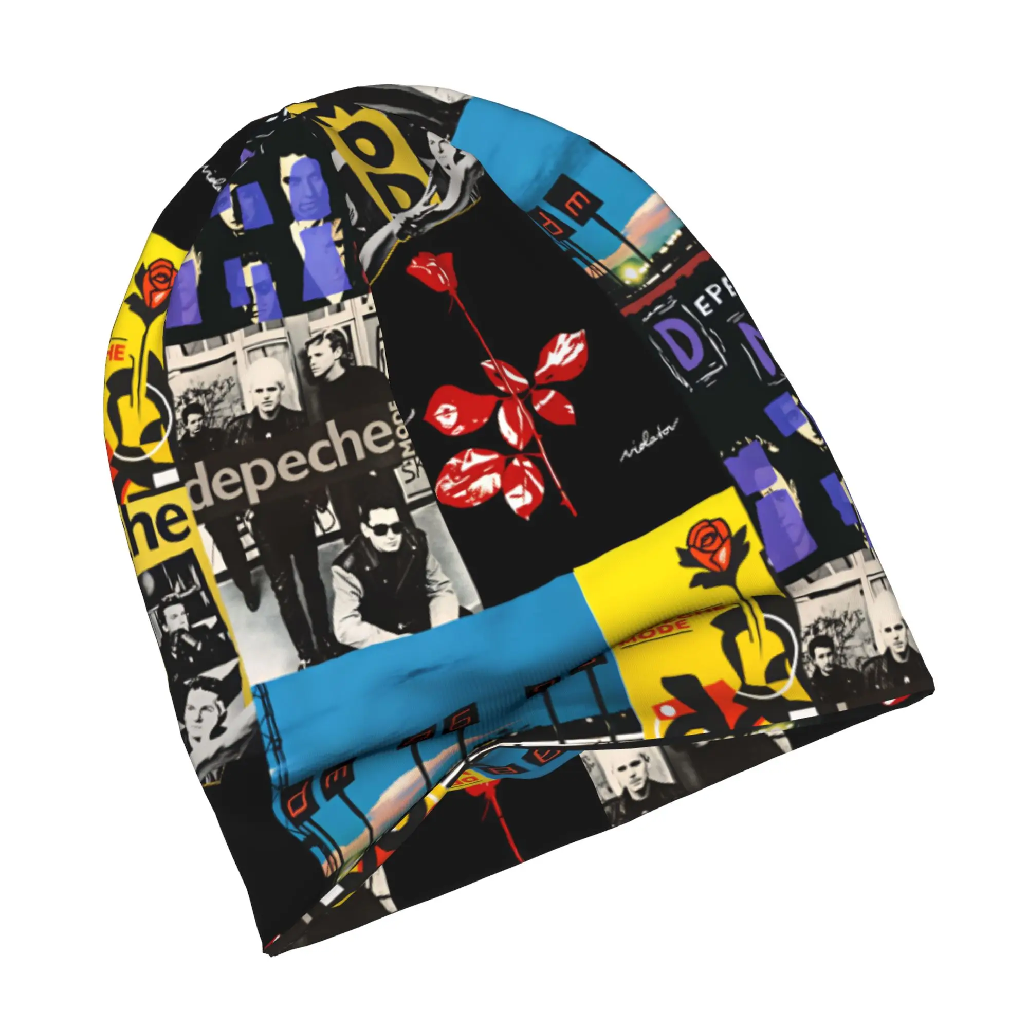 Electronic Rock D-Depeche Cool M-Mode Skullies Beanies Caps Streetwear Winter Warm Knitted Hats Unisex Adult Bonnet Hats