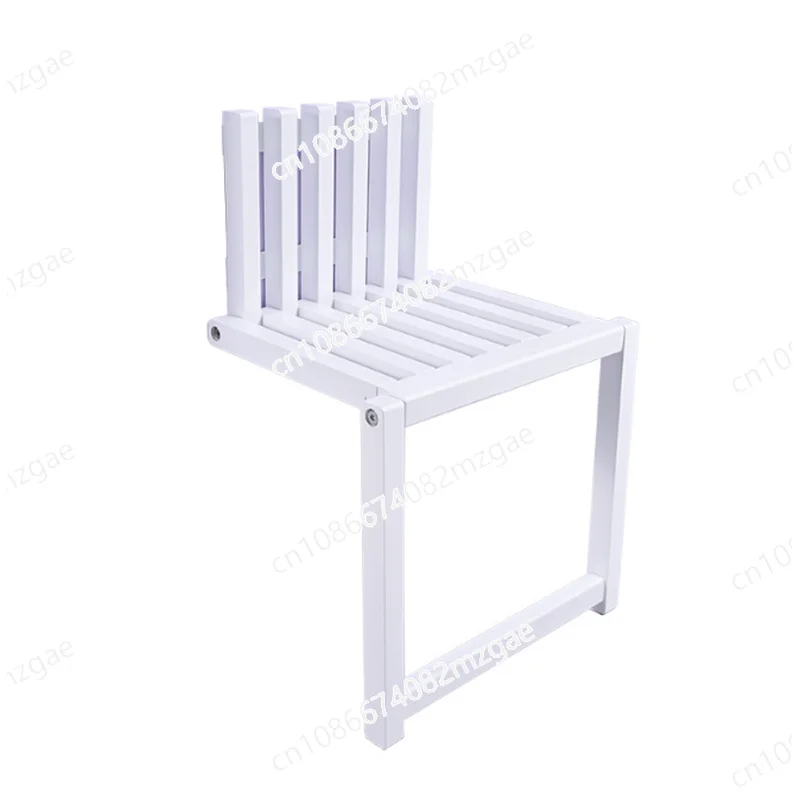 Wall Mounted Folding Shoe Bench, Invisible Hidden Shoe Stool for Hallway & Entryway, Space Saving Shoe Changing Stool