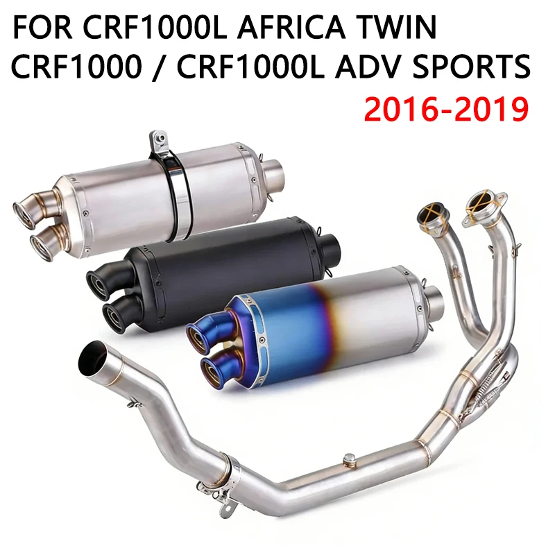 Original Interface Off Road Moto Stainless Motorcycle Exhaust Front Mid Link Pipe For CRF1100L CRF1100 Africa Twin