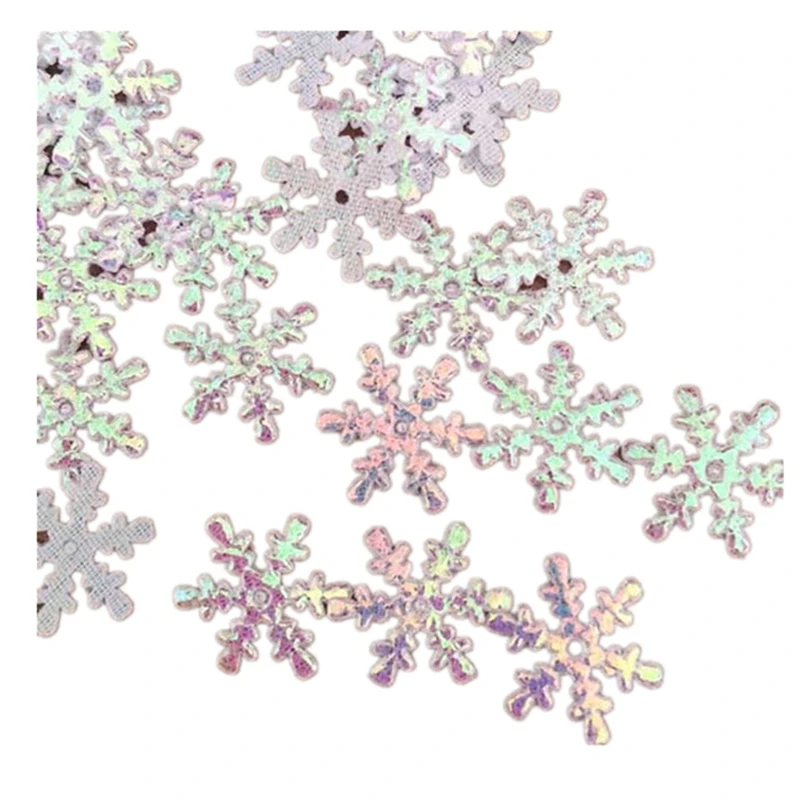 Flocos de neve de natal confetes mini flocos de neve enfeites de árvore de natal casa inverno decorações de festa de natal suprimentos
