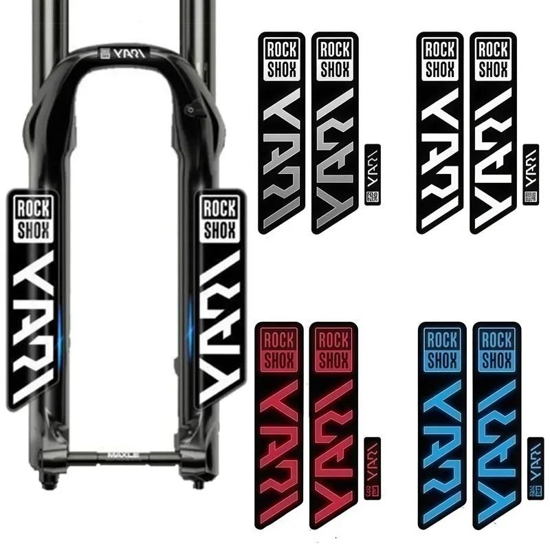 3Pcs/Set Roshox 2D Flat Stickers Mountain Bike Front Fork Decals Durable Riding Decorative Accessories for Outdoor Cycling
