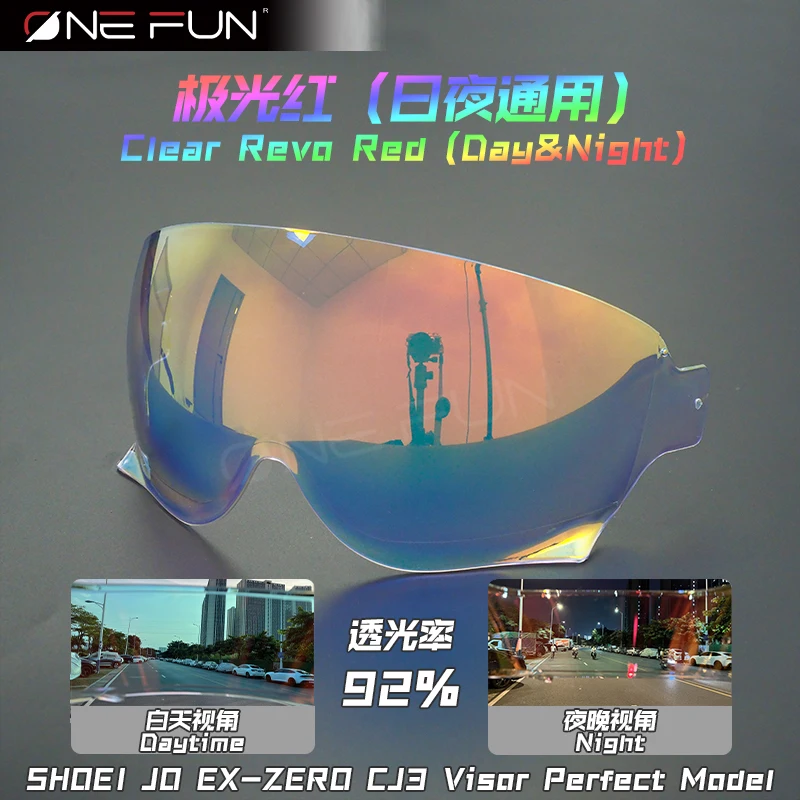 JO Helmet Visor For SHOEI CJ3 JO EX-Zero Full Face Photochromic Helmet Anti-Fog Lens Mask Black Rainbow Silver Shield 5