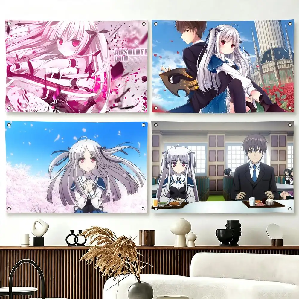 Action Anime A-Absolute Duo Flags  For Living Room Home Dorm Decor Wall Outdoor Camping Party Banner Gifts