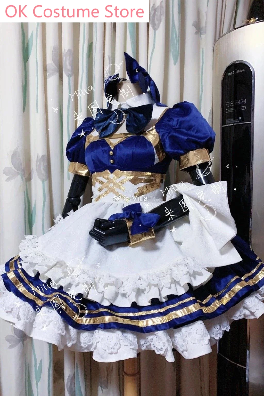 [Customized] Anime Fate Grand Order FGO Tosaka Rin Maid Dress Lolita Uniform Cosplay Costume Halloween Party Suit For Wom