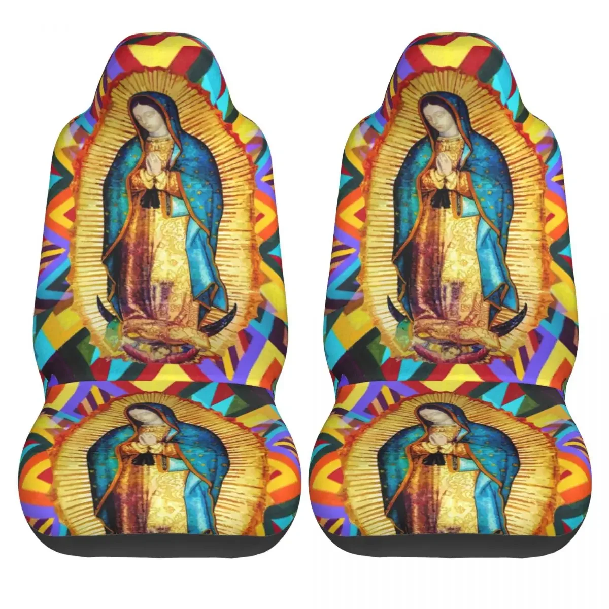 Our Lady Of Guadalupe Car Seat Cover Protector Interior Accessories Women Virgin Mary Seat Cushion/Cover Fabric Car Accessories