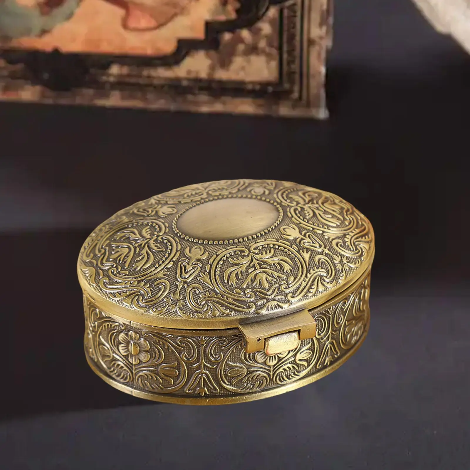 

Шкатулка для украшений, многофункциональная, большой вместимости, легкая, овальной формы, подарочная коробка, футляр для хранения, держатель для сережек для женщин