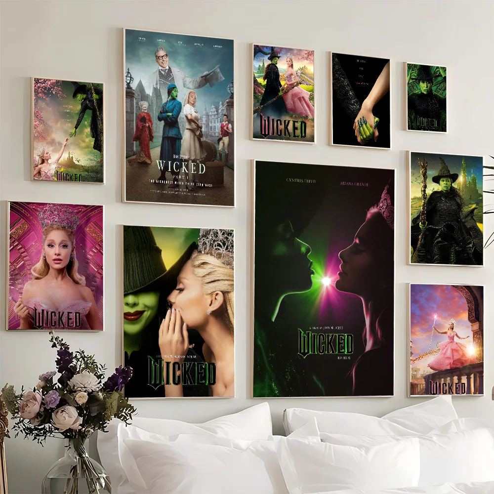 Movie Wicked Classic Classic Vintage Posters Decoracion Painting Wall Art White Kraft Paper Kawaii Room Decor