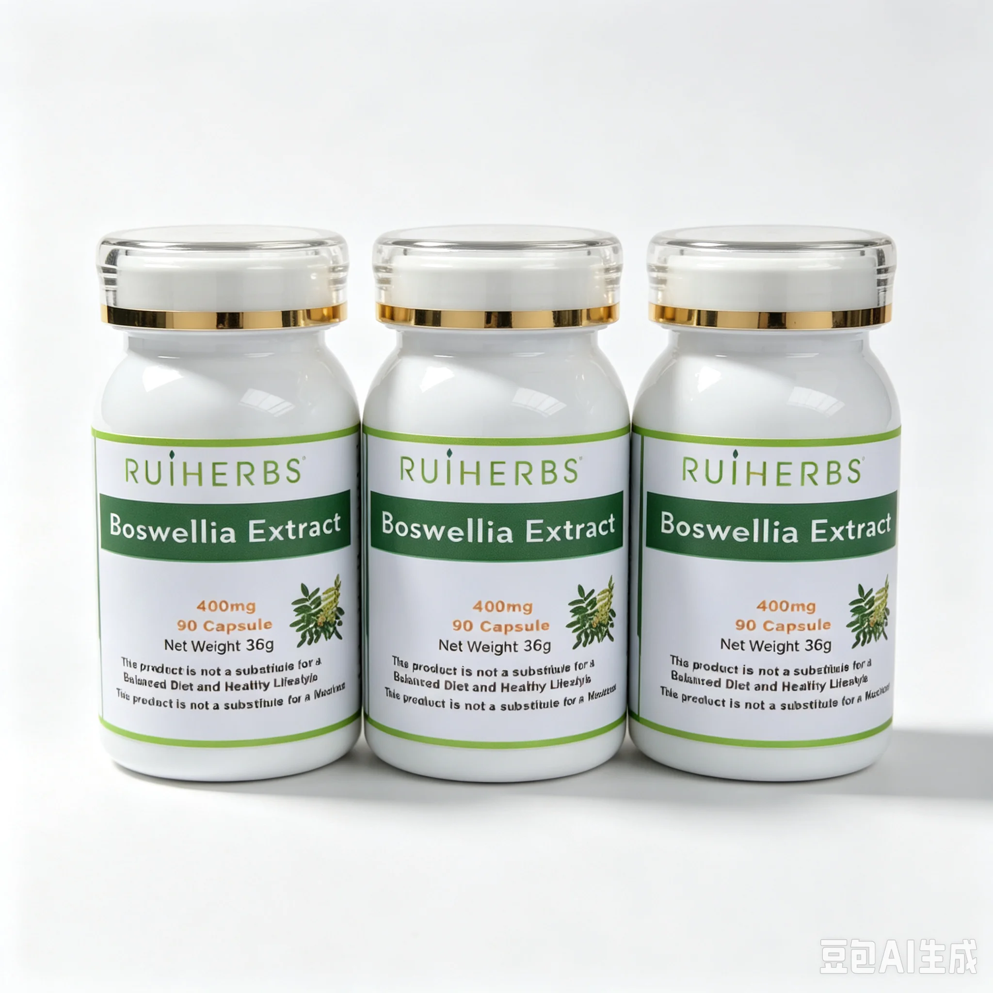 3Bottles Boswellia Serrata Extract 400mg, Extra Strength, 270 Capsules