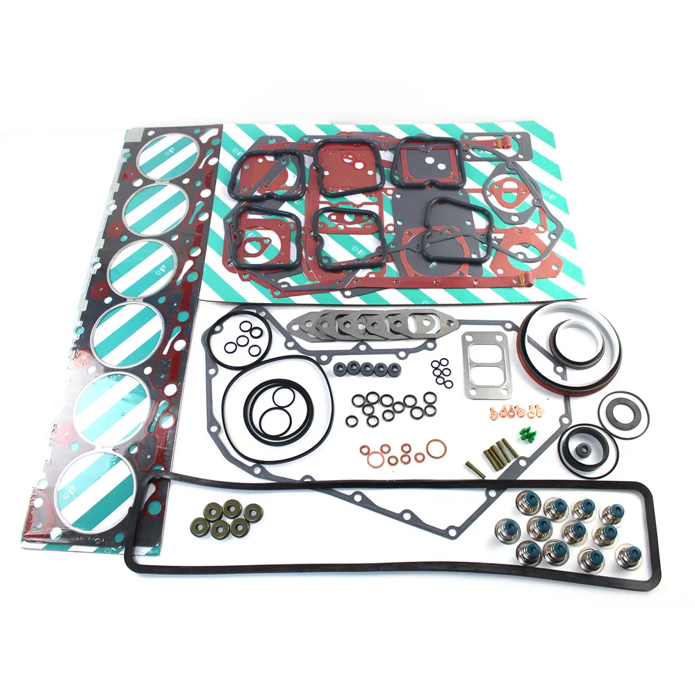 12V Engine Overhaul Cylinder Gasket Kit Fit for 1989-1998 Dodge Ram Pickup Cummins 5.9L 6B 6BT 6BTA S6D102 Engine Excavator Part