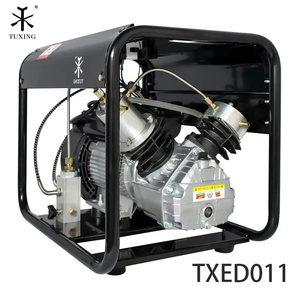 TUXING TXED011 300Bar PCP Air Compressor 4500Psi High Pressure Pneumatic Compressor for Inflator PCP Rifle Airgun Diving Scuba