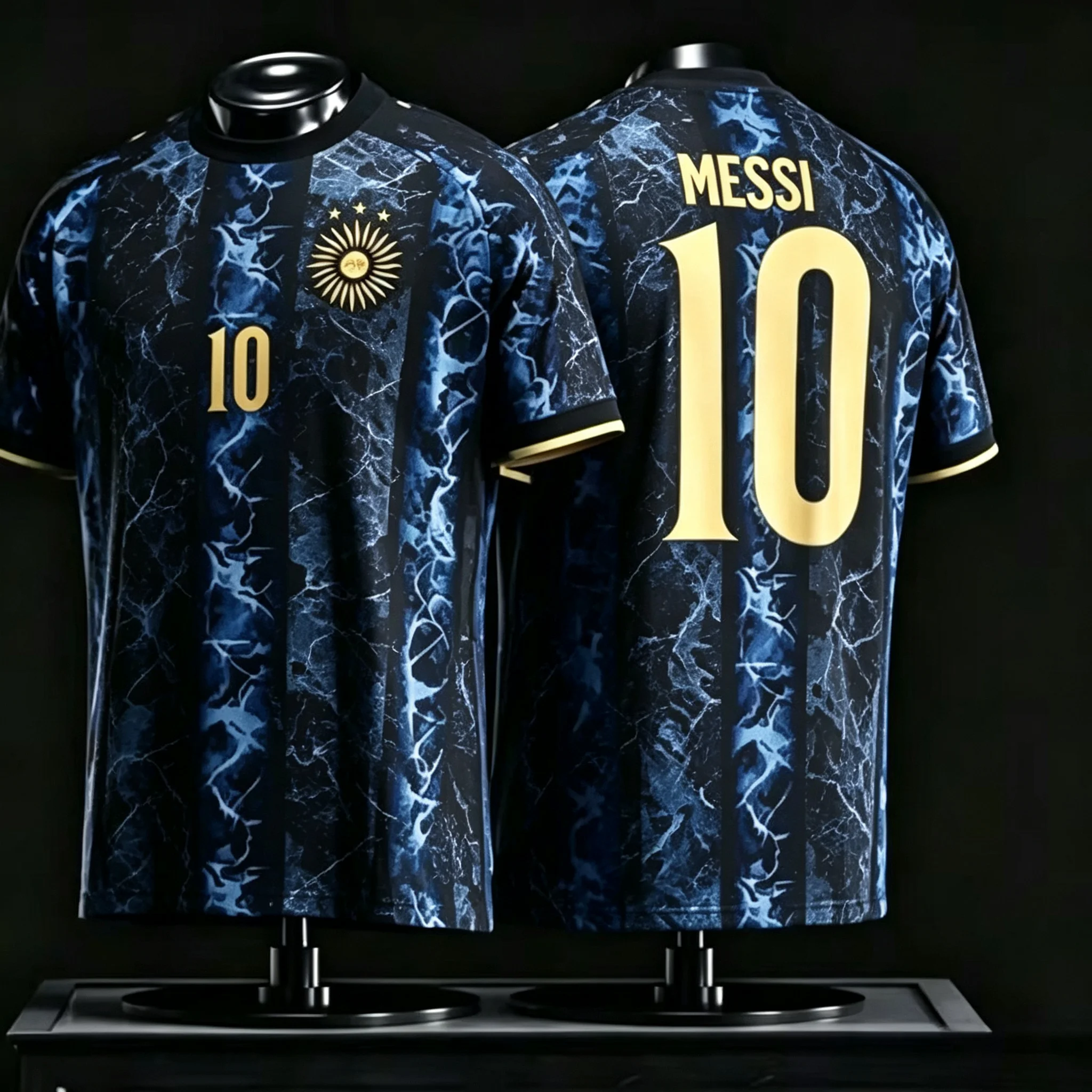 Men's Jersey T-Shirt, Vibrant No.10 Messi Fan Jersey, Quick-Dry and Breathable, a Must-Have for Fans