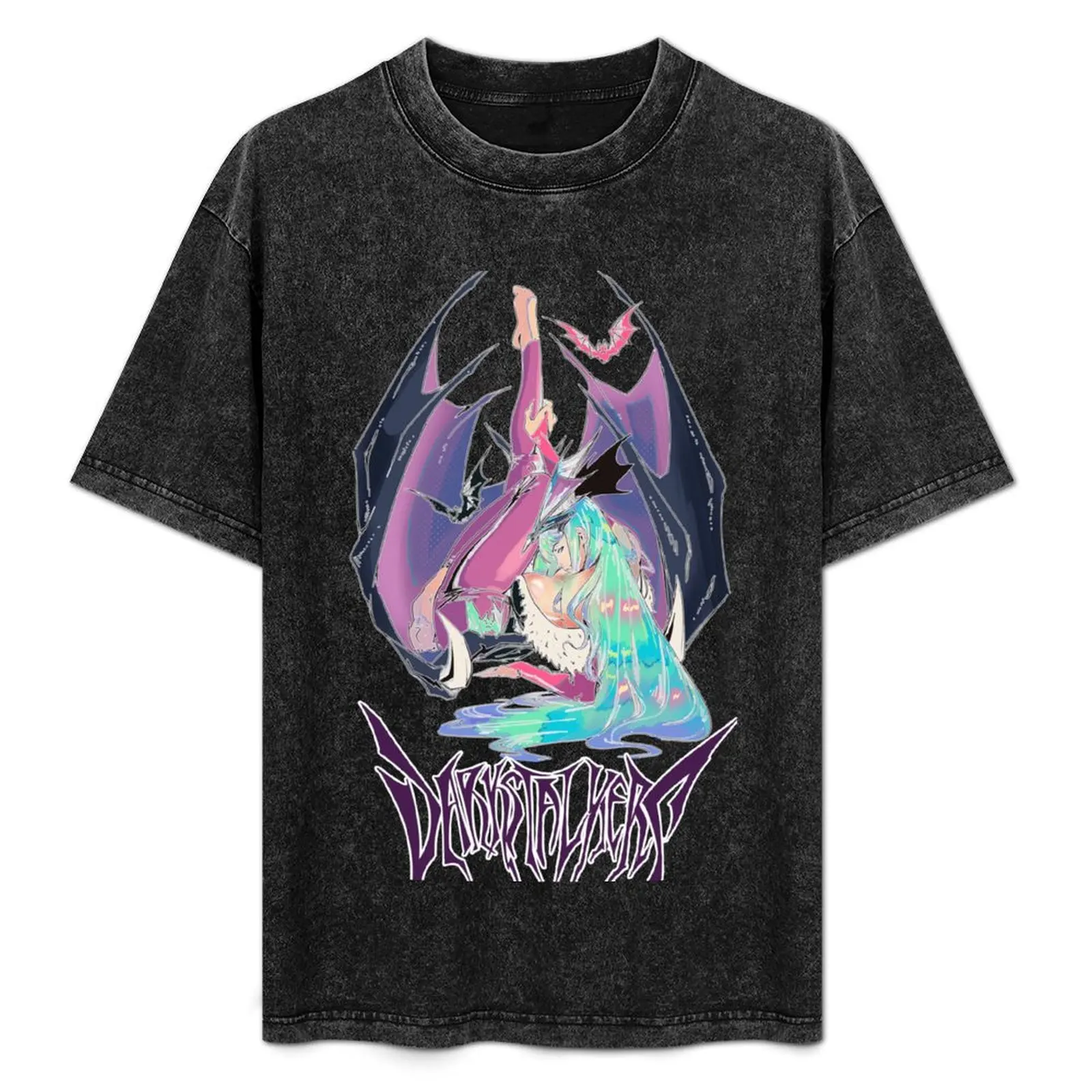 

morrigan aensland darkstalkers T-Shirt Daily Work Short Sleeve Top