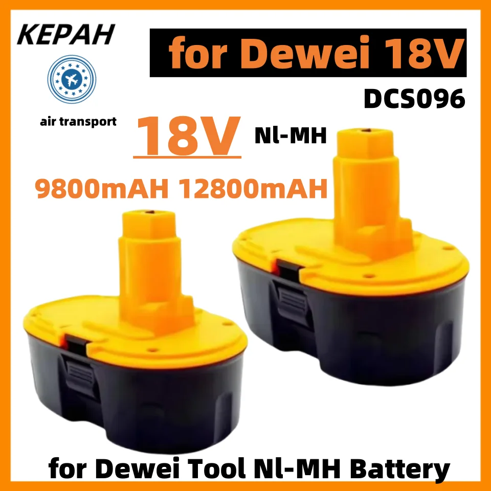

18V 12.8Ah NI-MH Replacement Battery DC9096 DE 9503 DW 9095 9096 9098 XRP Cordless Drill Tools Screwdriver Batteries