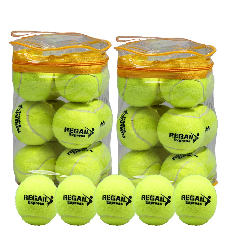 EXP 12PCS Primary Practice Tennis 1 Meter Stretch Training Tennis Match Training High Flexibility Chemical Fiber Tennis Balls