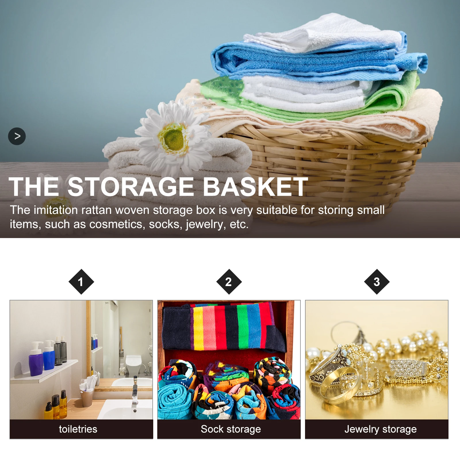 

Stable Imitation Rattan Woven Box Desktop Organizer Basket For Home Bedroom Office Decorative Use Woven Storage Organizer