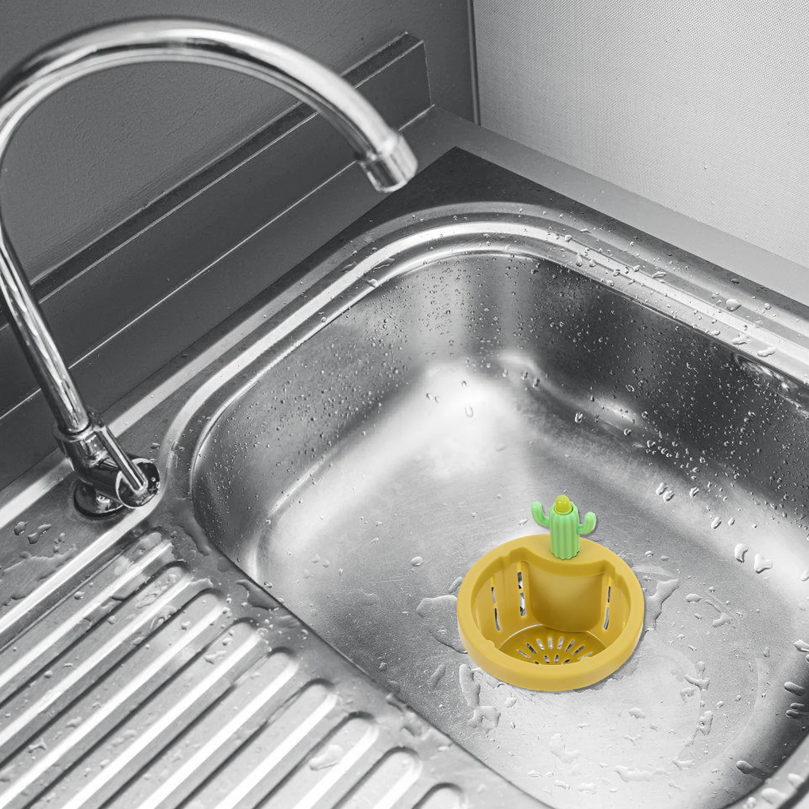

2pcs Strainer Stopper Kitchen Filter Plug Basket Hair Catcher Durable Pp Easy Install Dual Function For Standard Sinks Kitchen