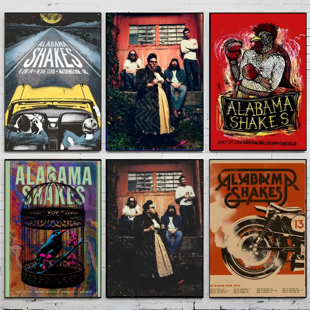 Band Rock A-Alabama Shakes Poster Superior Home Space  Indoor Decorative Art & Home Decor