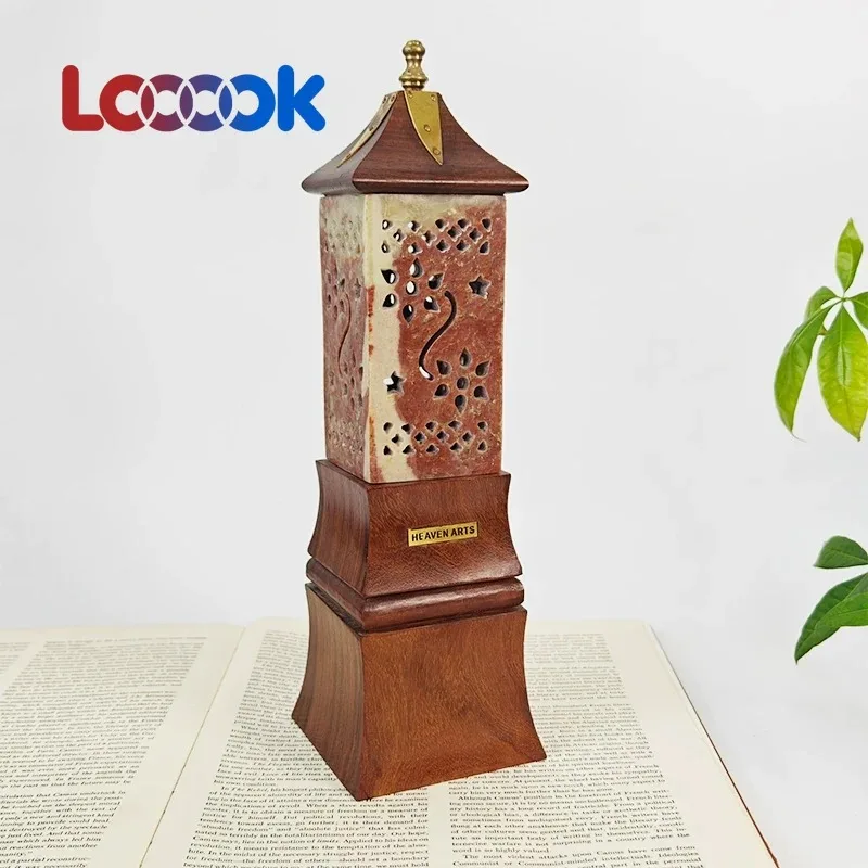 Universe Grocery Store Wooden Aromatherapy Stove Dalbergia Wood Cone Aromatherapy Decoration Handicraft Incense Box