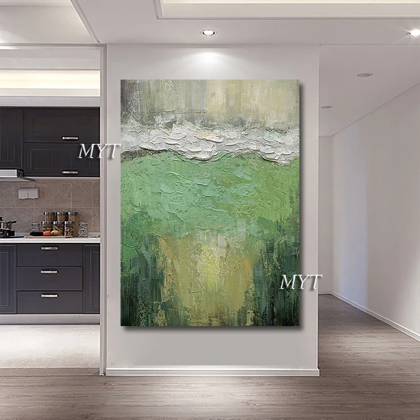 Thick Acrylic Wall Canvas Art Textured Abstract Oil Painting Unframed Wall Picture For Living Room Home Decoration Pieces