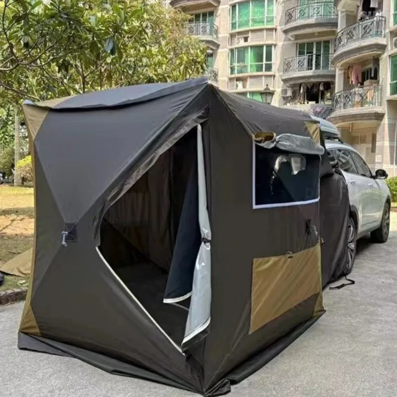 Rear Extension Rear Automatic Building-Free Elastic Quickly Open Self-Driving Tour Camping Camping Sunshade Sealed