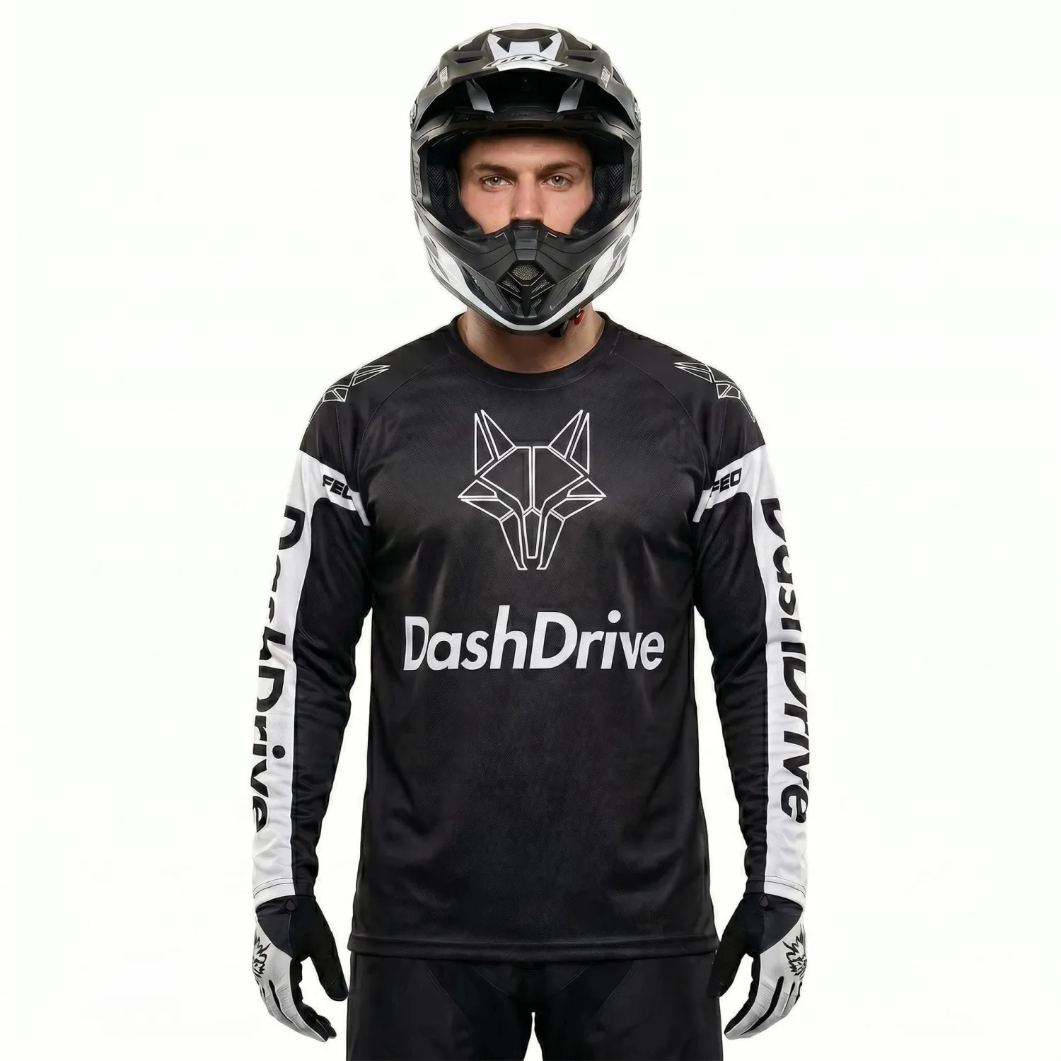 Hot Selling Men's Motocross Jersey Quick Dry Breathable Long Sleeve Loose Fit DH Enduro Dirt Bike Downhill Off Road Racing Shirt
