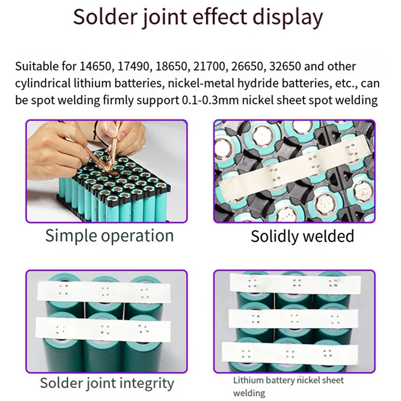 ABHU Мини-аппарат для точечной сварки 99 передач, регулируемый аппарат для точечной сварки «сделай сам», плата управления точечной сваркой с прозрачным чехлом для 18650 Batter