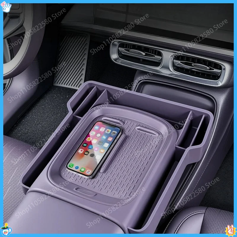 Screen Rear Storage Box For Leapmotor B10 2025 Dashboard Organizer Tray Car Interior Modification Accessories