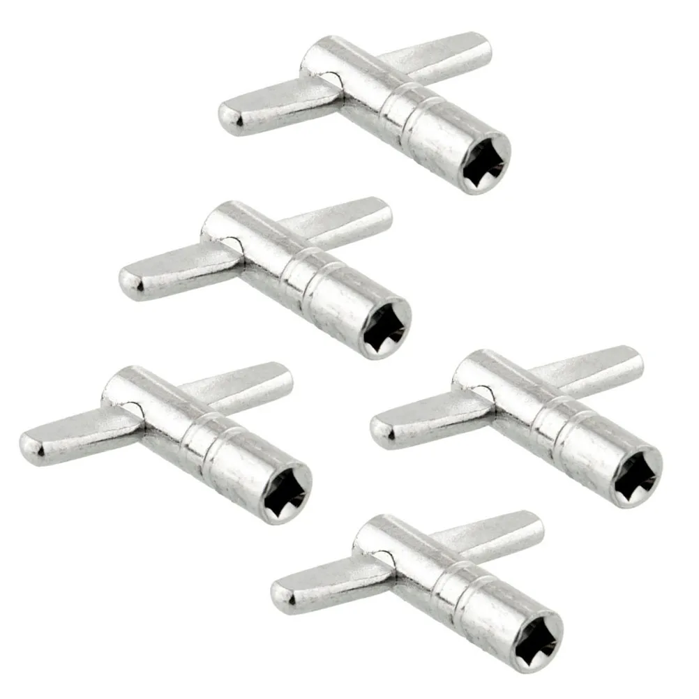 5pcs Metal Silver Percussion Premium Construction Standard Hardware Tool Drum Keys