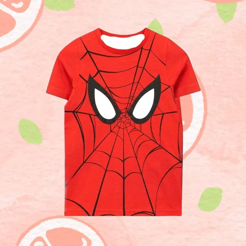 

MOTO-Marvel Avengers Spider Man T-shirt, children's short sleeved T-shirt 3D printed