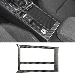 Carbon Fiber Car Cup Holder Frame Panel Sticker Decals Interior Decor Accessories for For Volkswagen Vw Golf 7 GTI MK7 2013-2019