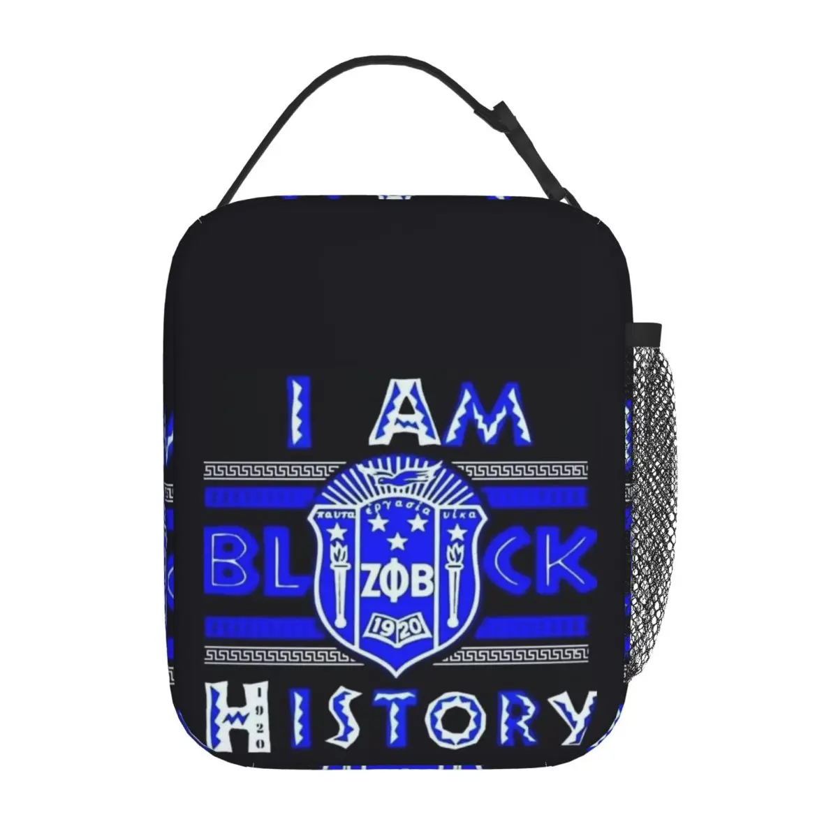 Zeta Phi Beta Greek Letter 1920 ZOB Insulated Lunch Bag for Women Children Portable Food Boxes Thermal Lunch Box Tote