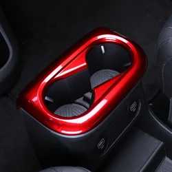 Modanatura interna rossa Car Front Water Cup Holder Cover Trim per Hyundai Aini Krypton 5 IONIQ 5 2022 accessori interni