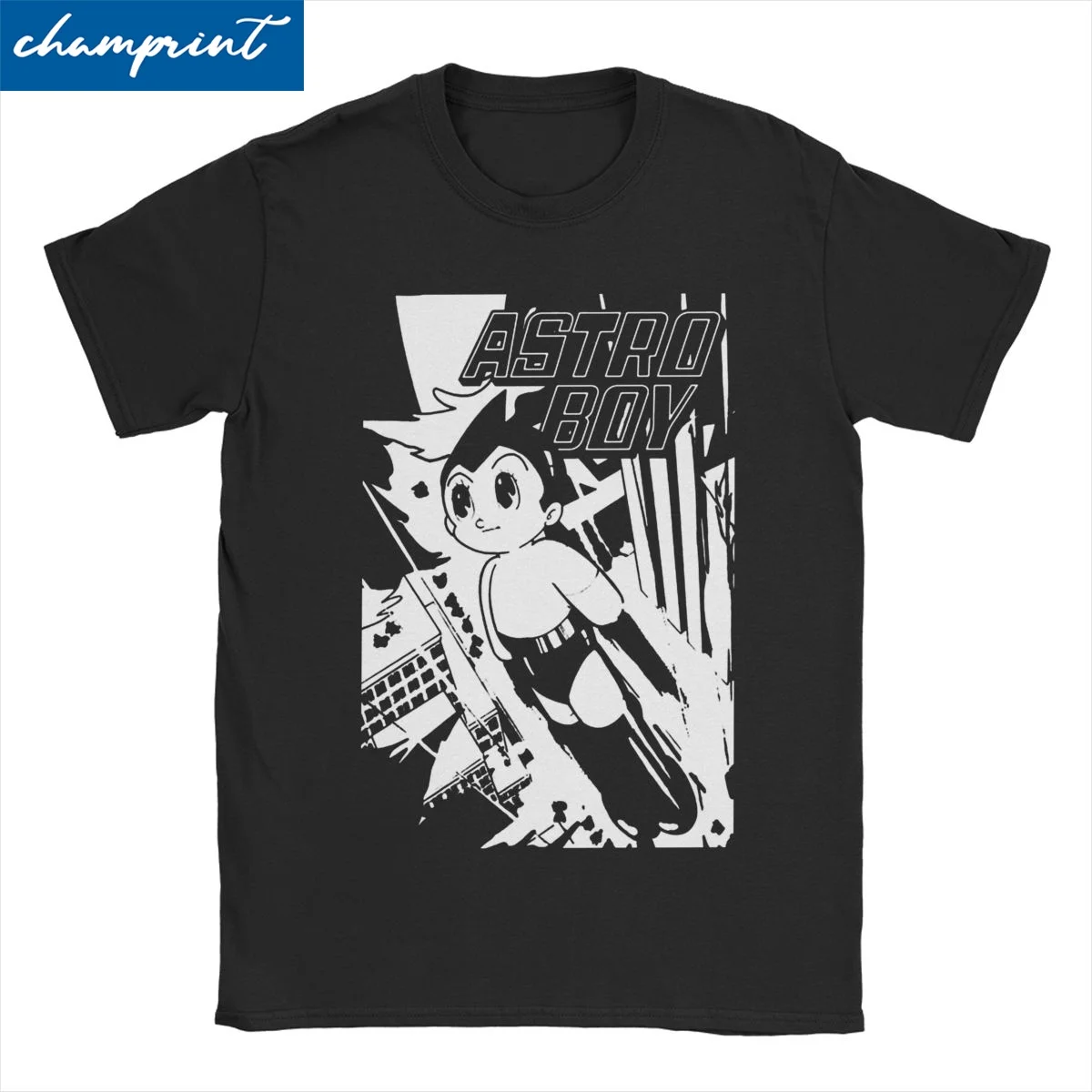 Astro Boy Mighty Atom T Shirt for Men Women 100% Cotton Novelty T-Shirts Astroboy Manga Tees Short Sleeve Tops Original