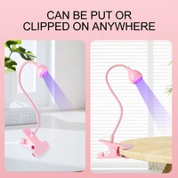 Lampe UV LED pour sécher les ongles en Gel, vernis à ongles, bureau Flexible à clipser, Mini lampe à ongles USB Portable, sèche-lumière UV pour Salon de manucure 2