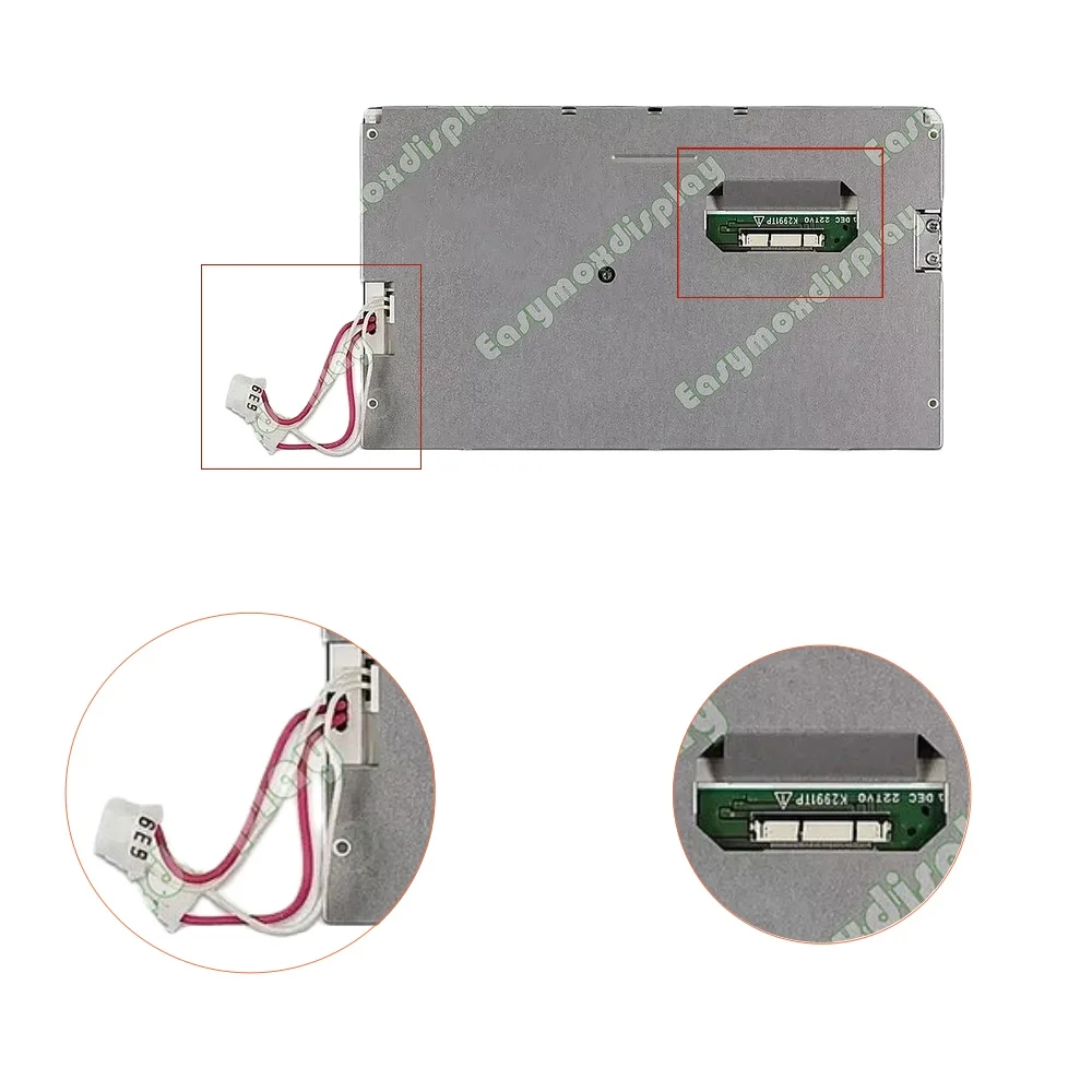 For Audi A4 A6 A8 Q7 MMI 2G High Navigation LCD Screen Display LQ070T5DR02 4F0919603A Becker BE 9399 Replacement