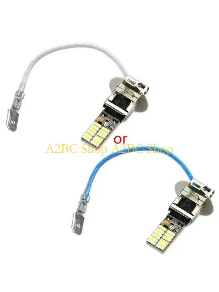 A2BC 24-SMD-4014 6500K for HID Xenon White LED Bulbs for Fog Lights or Driving Lam