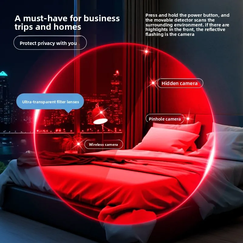 Camera Detector Hotel Anti-privacy Infrared High-precision Detector Wireless Signal Camera Detection