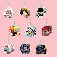 Anime GOODS Acrylic Keychain cute y2k Luffy Zoro keychain for bag keys car key bag backpack collection display accessories