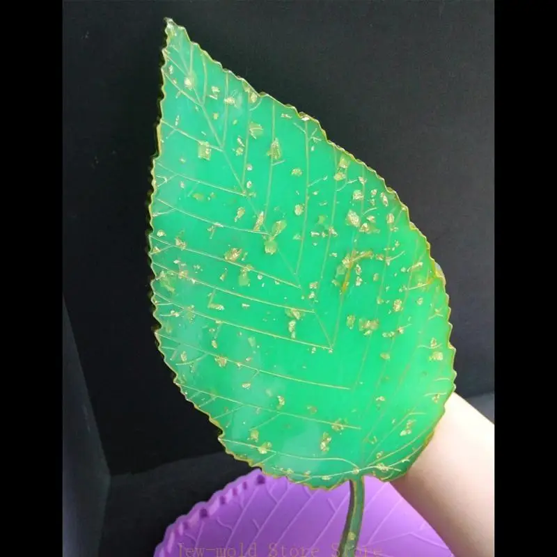 

C71B Large Leaf Tray Mold Silicone Leaves Bowl Mat Resin Casting Mold