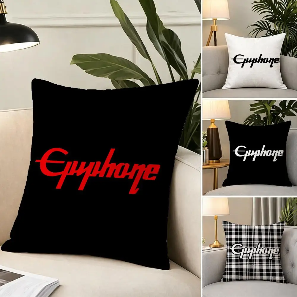 Funda de cojín E-Epiphone, tela suave para decoración del hogar, funda de almohada, funda de cojín, almohada para sofá, decoración del hogar