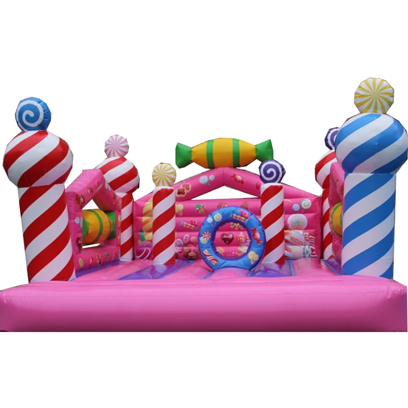 Candy Color Inflatable Bounce House Inflatable Jumping Castle Fashion Bounce House Small Inflatable Trampoline High Quality