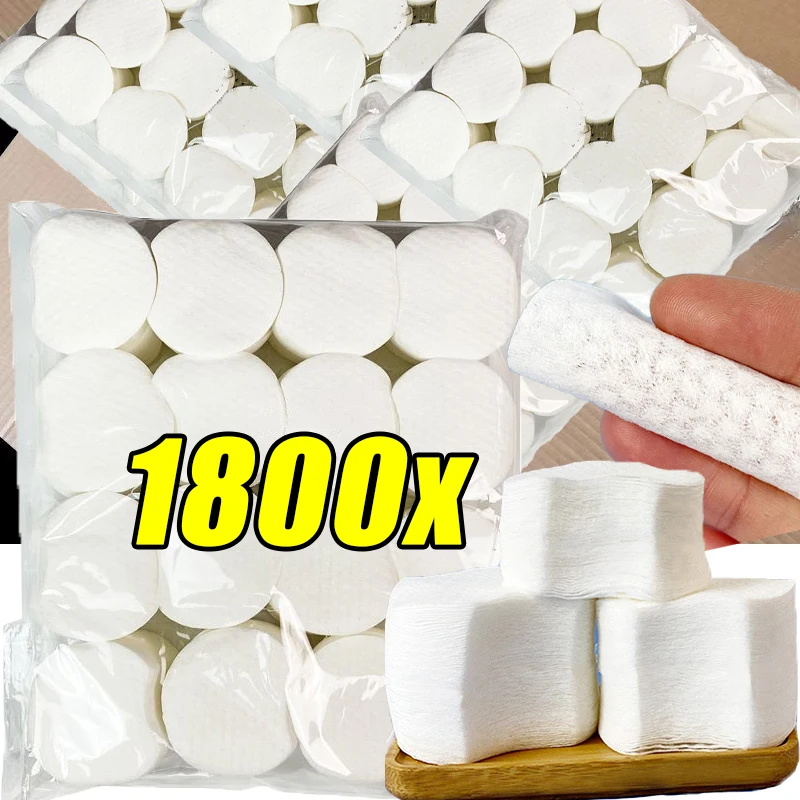 300-1800pcs แต่งหน้า Remover Pads Missing Corner Pearl รูปแบบผ้าฝ้าย Paddings ทําความสะอาดทุกวัน Facial เครื่องสําอางค์เครื่องมือ