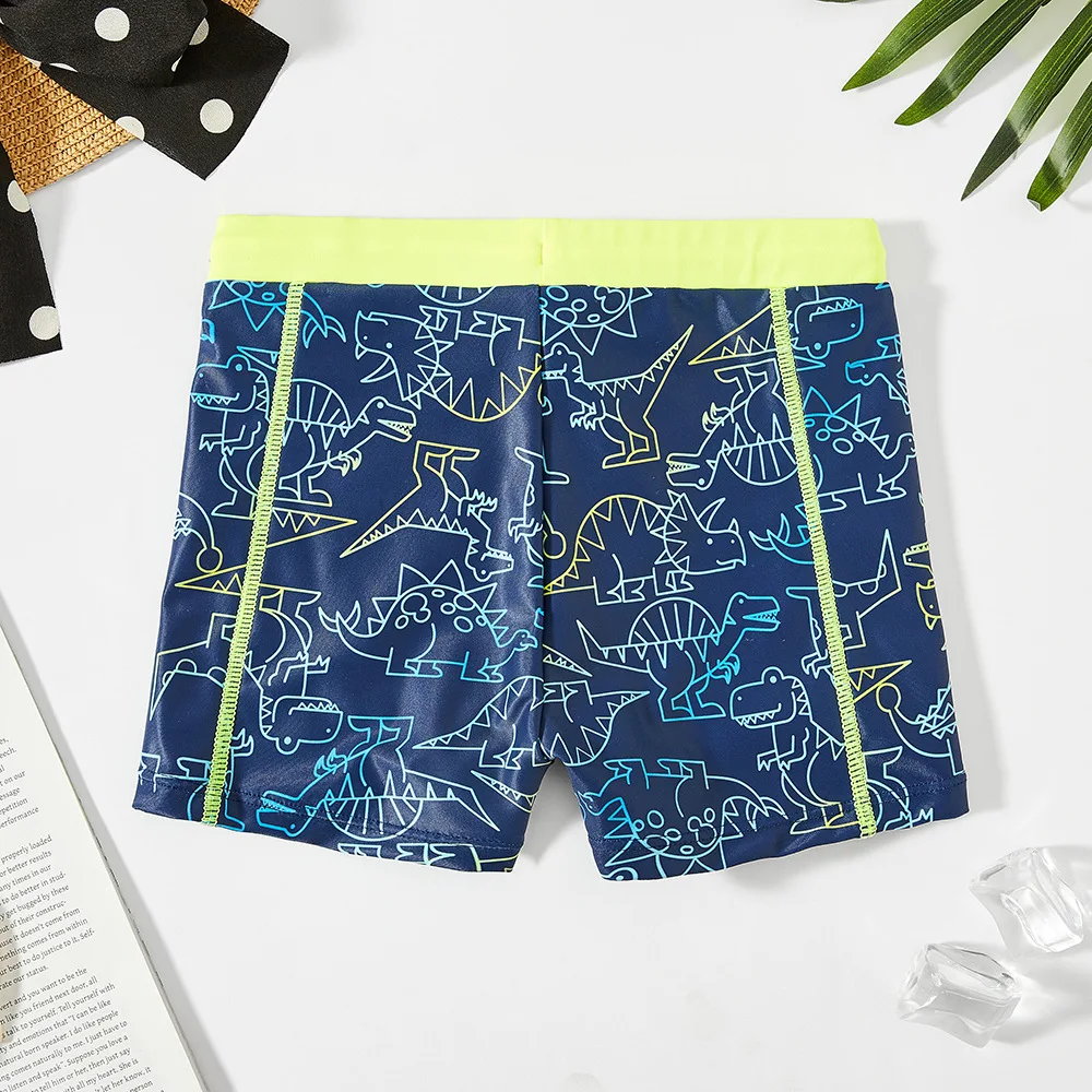 Summer Quick Drying Teen Boys Swim Trunks Blue Children's Swimming Trunks Kids Trunks Bathing Suit