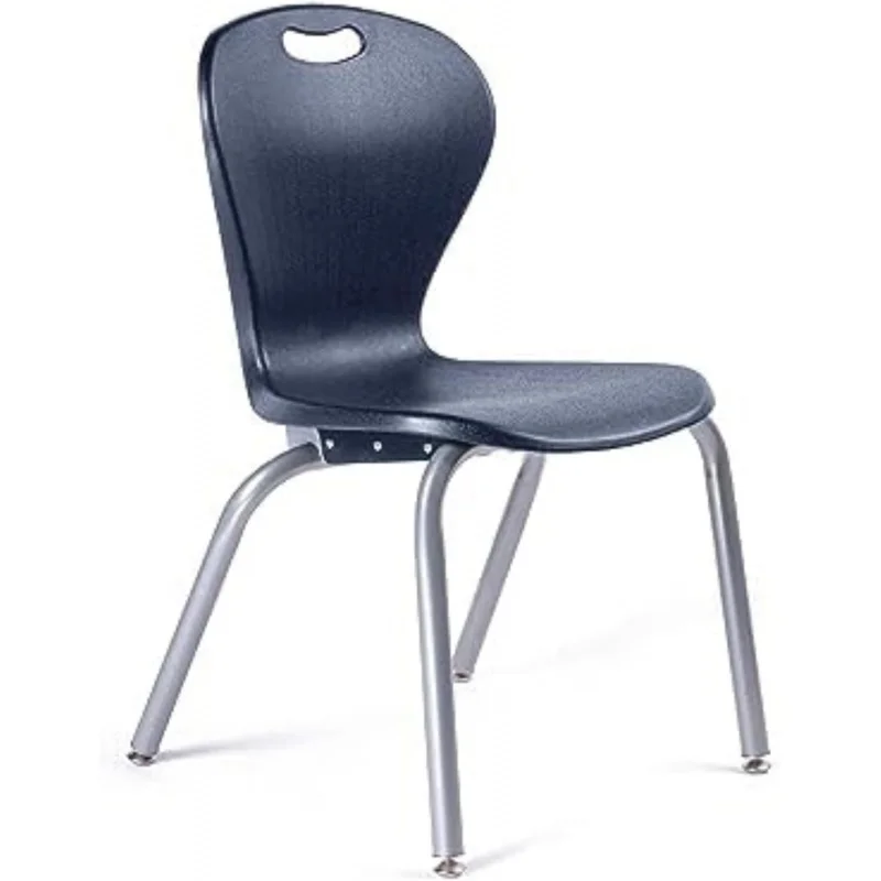 (UUX)School Student Stack Classroom Chair - 12"  18" Height  Ergonomic Molded Seat Shell with Robust Riveted Frame  f UQ
