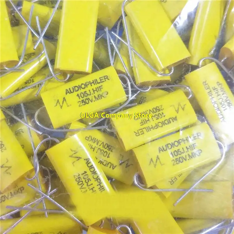 Genuine axial electrodeless capacitor 1UF1.5 / 2.2 / 3.3 / 4.7 / 6.8 / 10/15/20 / 22UF250V 10PCS -1lot