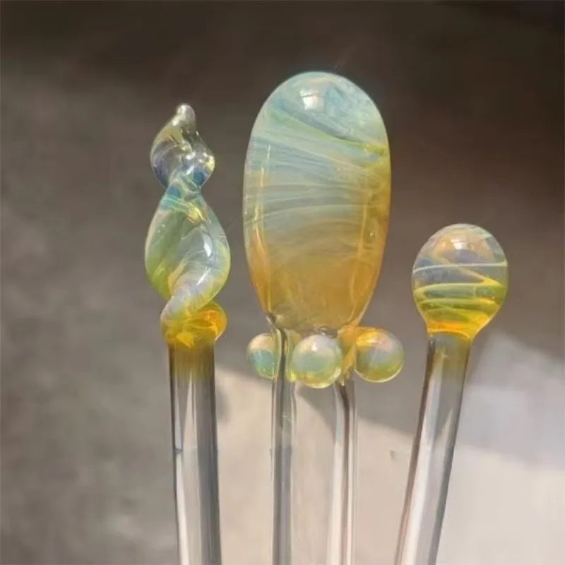 2026 Limited Offer Exp05 Yellow-green Color-changing Hard Material Borosilicate Glass Rod Lamp Fired Glass Color Rod