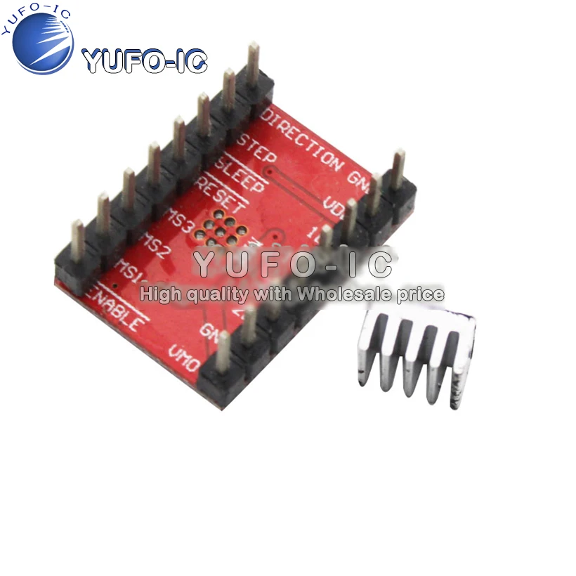 3 D Printing A4988 Stepper Motor Drive Send Heat Sink Row Needles Has Red Plate Welding